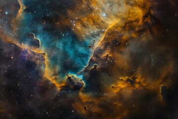 Cosmic Nebulae with Stars - Space Photography