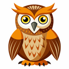 Naklejka premium owl vector and illustration
