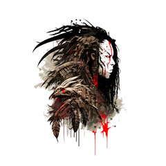 A tribesmen design in okami style