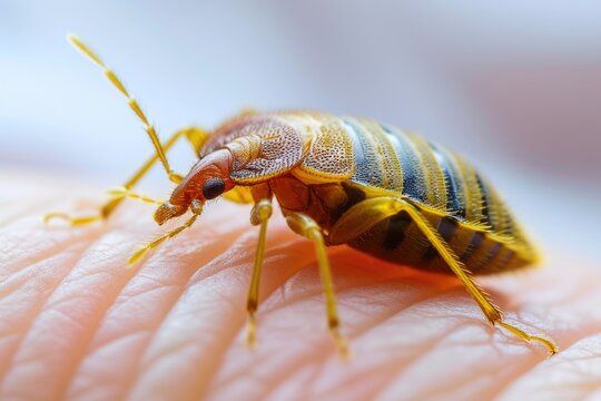 Detailed Bed Bug Bite Close-Up on Skin