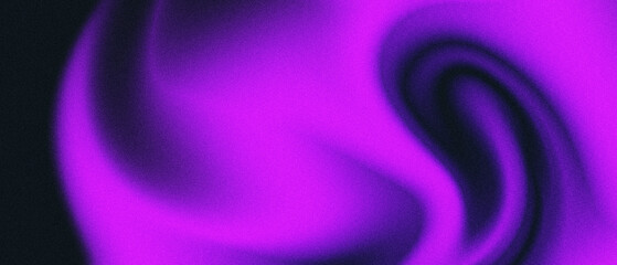 Abstract Noisy Neon Purple Colored Grainy Gradient Background Blurred Defocused Noise Texture Template For Banner, Poster, Wallpaper, Backdrop, Presentation