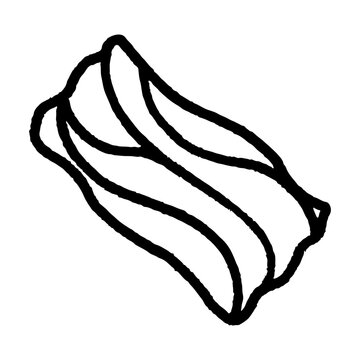 recommend clip art: Beef slices cartoon. Beef slices line art cartoon, digital art illustration.