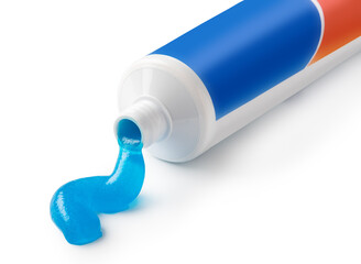 tube of toothpaste on a white background