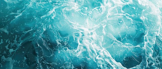 Obraz premium stunning abstract water ocean wave texture featuring blue, aqua, and teal hues perfect for capturing the beauty of the ocean