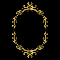 Carving Golden Frame
