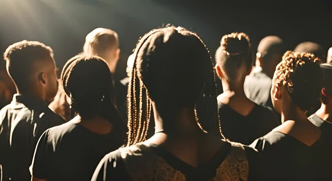Gospel singers in the church.
