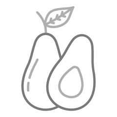 Obraz premium Avocado Icon