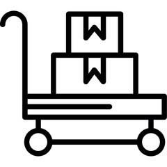 Luggage Cart Icon