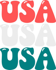 4th of July - USA Graphic 