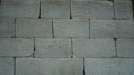 The egypt old wall exhibitting in the museum