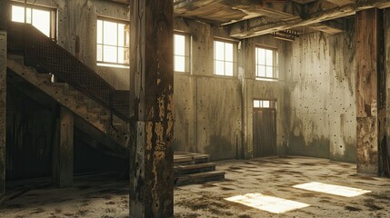 Western Architecture. AI generated art illustration.