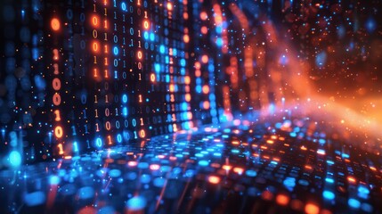 Fototapeta premium Abstract Digital Data Stream