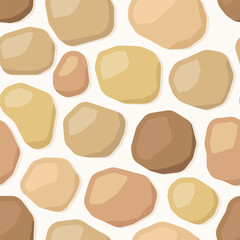 seamless pattern with stones - vector illustration