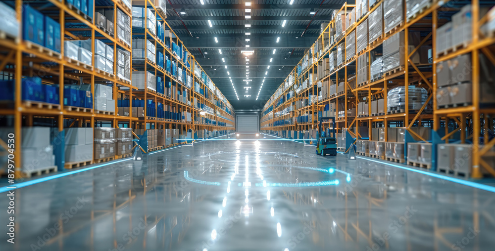Aufkleber innovating warehouse management system with smart internet technology for identifying package pick-u