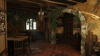 Fototapeta premium Sky Castles. AI generated art illustration.