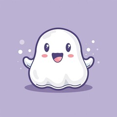 Cute Cartoon Halloween Ghost Character