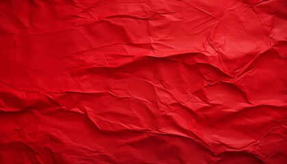 red crumpled paper