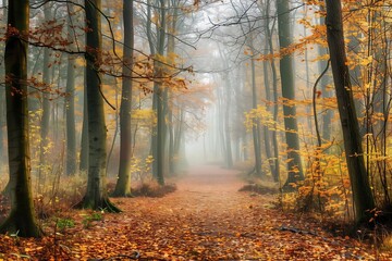 Fototapeta premium autumn in the forest