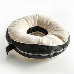 Comfortable Round Cushion with Handle for Home and Office Use - Soft and Supportive Seating Solution