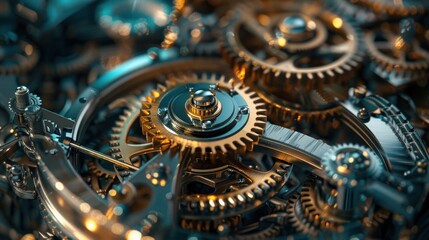 A clockwork mechanism orchestrates time's timeless dance with precision, where gears interlock with precision.