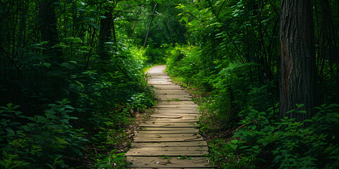"Enchanted Forest Pathway: Nature's Tranquil Escape"
"Serene Wooden Trail: Immersive Forest Journey"