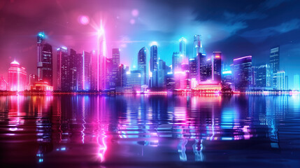 Fototapeta premium Sci - fi City Skyline