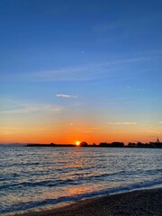 sunset on the beach