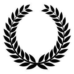 laurel wreath vector silhouette 