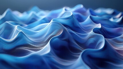 Obraz premium Abstract Blue Wavy Texture