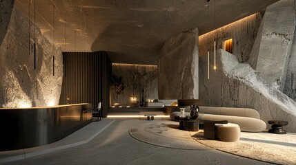 Metabolism Architecture. AI generated art illustration.