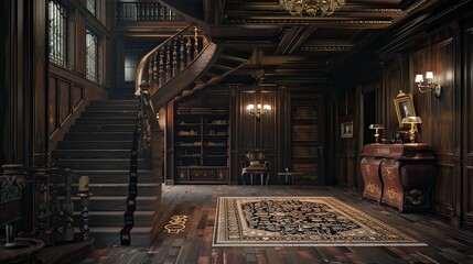 Obraz premium Neopunk Architecture Environment. AI generated art illustration.