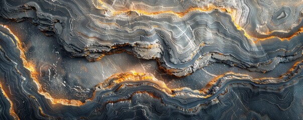 Fototapeta premium Smooth polished stone with natural patterns, 4K hyperrealistic photo