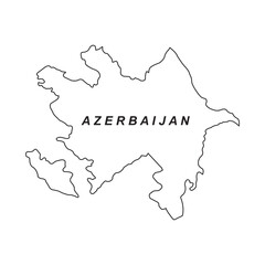 Azerbaijan map icon design