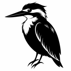 Kingfisher Black silhouette