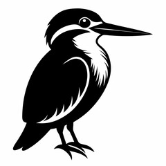 Kingfisher Black silhouette