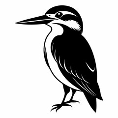Kingfisher Black silhouette