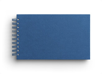 Blue Spiral Bound Notebook Cover