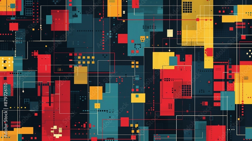 Poster pixel patterns enhance modern graphic design by adding texture, depth, and unique visual impacts.