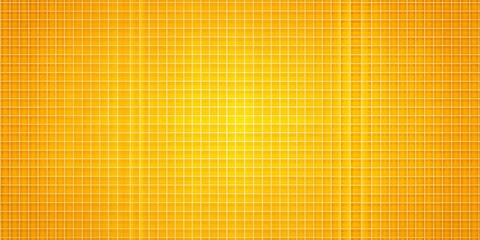 Golden Grid Pattern with Light Gradient, Yellow, Tile, Square, Geometric, Texture, Background..Golden Grid Pattern with Light Gradient, Yellow, Tile, Square