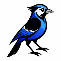 Black Blue Jay silhouette