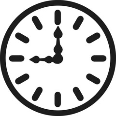 9 O'clock Clock Face 