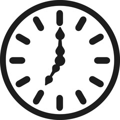 7 O'clock Clock Face 