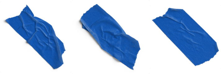 Deep Blue Wrinkled Masking Tape
