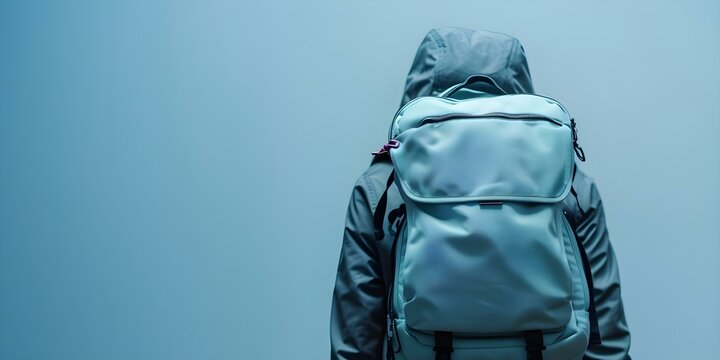 The symbolism of a student's heavy backpack represents the burden of knowledge they bear. Concept Education, Symbolism, Student Life, Metaphor, Learning