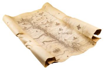 PNG Document paper map white background.