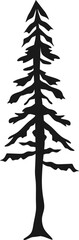 Forest Tree - Silhouette Graphic  