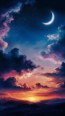 Fototapeta premium A vibrant and dreamy landscape.