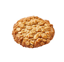 Oatmeal Cookie isolated on Transparent background. 