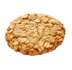 Oatmeal Cookie isolated on Transparent background. 