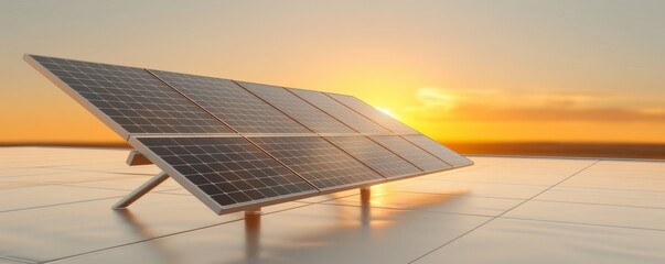 Renewable energy engineer adjusting solar panel array